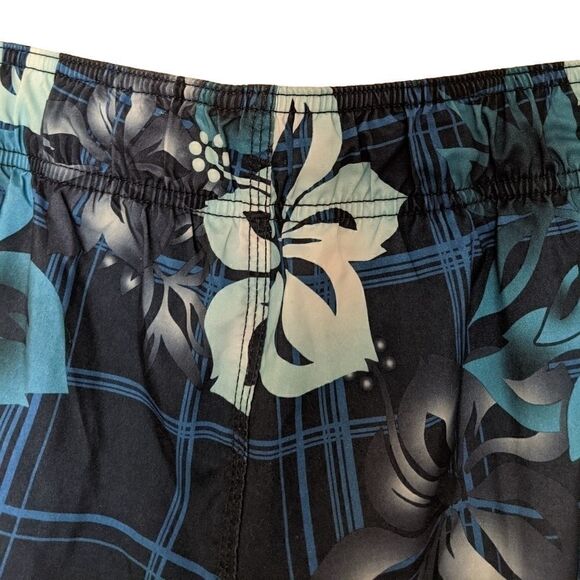 HANG TEN MENS SIZE MEDIUM LINED SWIM TRUNKS W/DRAWSTRING AND POCKET - Picture 4 of 9